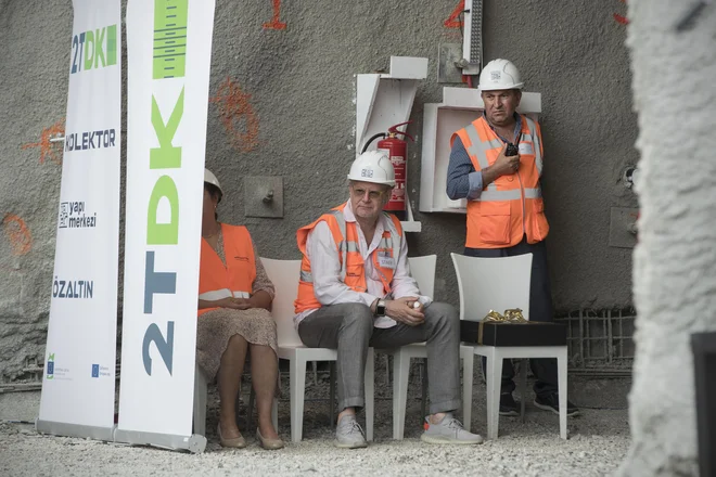 Preboj predora Mlinarji železniške proge Drugi tir. Foto: Jure Eržen
