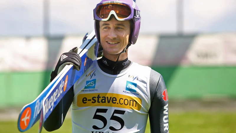 Fotografija: Martin Schmitt je neštetokrat navdušil tudi številne slovenske ljubitelje smučarskih skokov. FOTO::Igor Zaplatil/Delo