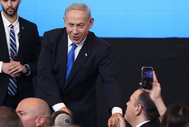 Netanjahu je izrazil prepričanje, da bo lahko oblikoval odgovorno vlado, ki se bo izogibala »nepotrebnim avanturam«. Foto: Ronaldo Schemidt/Afp
