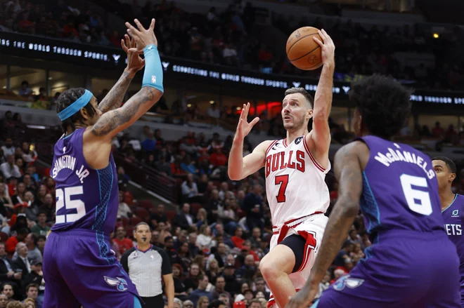 Veteran v ligi NBA Goran Dragić je dal mini lekcijo tekmecem iz Charlottea. FOTO: Kamil Krzaczynski/Usa Today Sports
