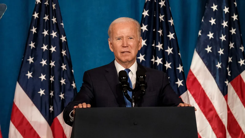 Fotografija: Ameriški demokratski predsednik Joe Biden. Foto Michael A. Mccoy/Afp