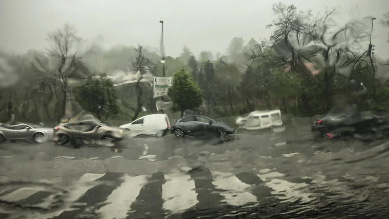 Fotografija: Obeta se deževno vreme. FOTO: Jure Eržen/Delo