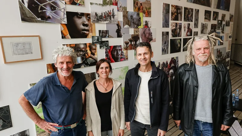 Fotografija: Tomo Križnar, Bojana Pivk Križnar, Klemen Mihelič in Igor Leonardi so gonilna sila dogodka (T)rohnenje 2022. Foto Črt Piksi
