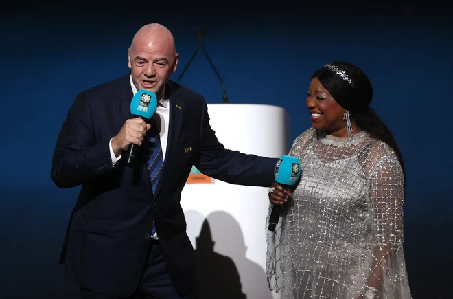 Gianni Infantino in Fatma Samoura FOTO: Shane Wenzlick/Reuters
