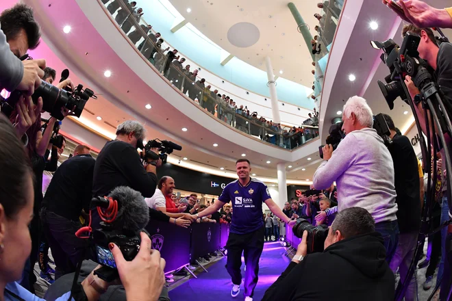 Po evforični predstavitvi Josipa Iličića za novega člana NK Maribor,je napiočil trenutek še za njegove prve igralne minute. FOTO: Marko Pigac/mp Produkcija