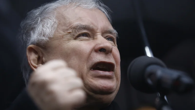 Fotografija: Jarosław Kaczyński velja za najmočnejšega človeka v največji slovanski članici Evropske unije. FOTO: Kacper Pempel/Reuters