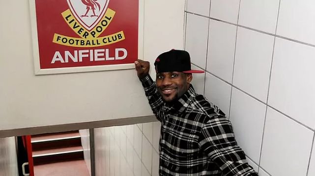 LeBron James je leta 2011 kupil delež v Liverpoolu. FOTO: twitter 
