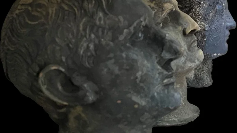 Fotografija: Odkritje odlično ohranjenih kipov je glede na redkost ohranjenih antičnih bronastih plastik večjih dimenzij izjemno. FOTO: Italijansko ministrstvo za kulturo/AFP