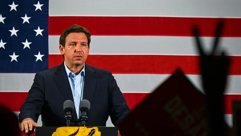 Bo floridski guverner Ron DeSantis prihodnji obraz republikanske stranke? FOTO: Eva Marie Uzcategui/AFP
