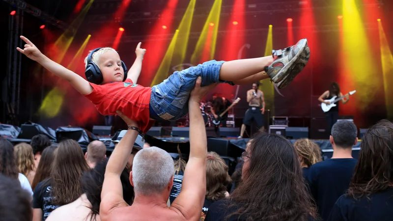 Fotografija: MetalDays se poslavlja od Tolmina. FOTO: Tomi Lombar/Delo
