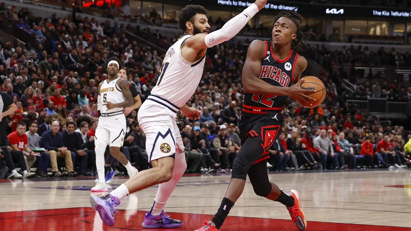 Fotografija: Gostje iz Kolorada so zmagali s 126:103, potem ko je Michael Porter mlajši dosegel osebni rekord sezone, Nikola Jokić pa je dodal 14 podaj. FOTO: Kamil Krzaczynski/USA Today Sports