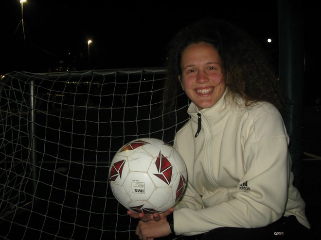 Laura Zaman, trenerka najmlajših nogometašic DNK Trbovlje. FOTO: Polona Malovrh
