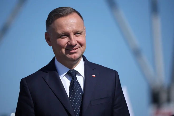 Polski predsednik Andrzej Duda. FOTO: Kacper Pempel/Reuters
