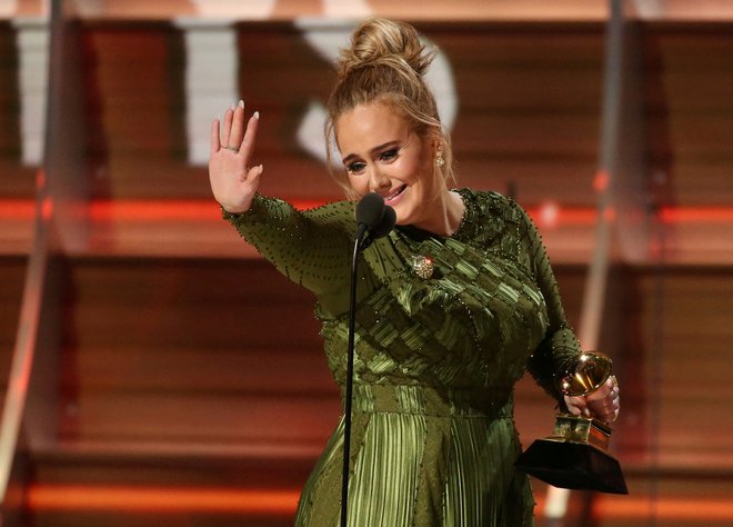 Adele je od leta 2012 osvojila vseh trinajst grammyjev FOTO: Lucy Nicholson/Reuters
