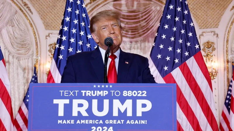 Fotografija: »Pred dvema letoma smo bili velika država in bomo spet,« je napovedal Donald Trump. FOTO: Jonathan Ernst/Reuters
