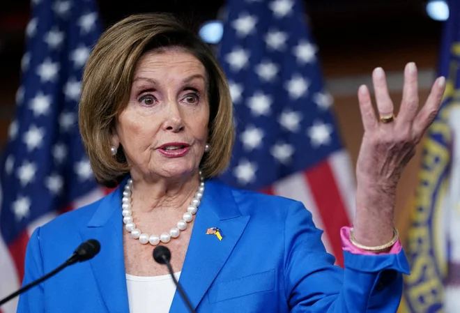 Dosedanja demokratska predsednica predstavniškega doma Nancy Pelosi. FOTO: Kevin Lamarque/Reuters
