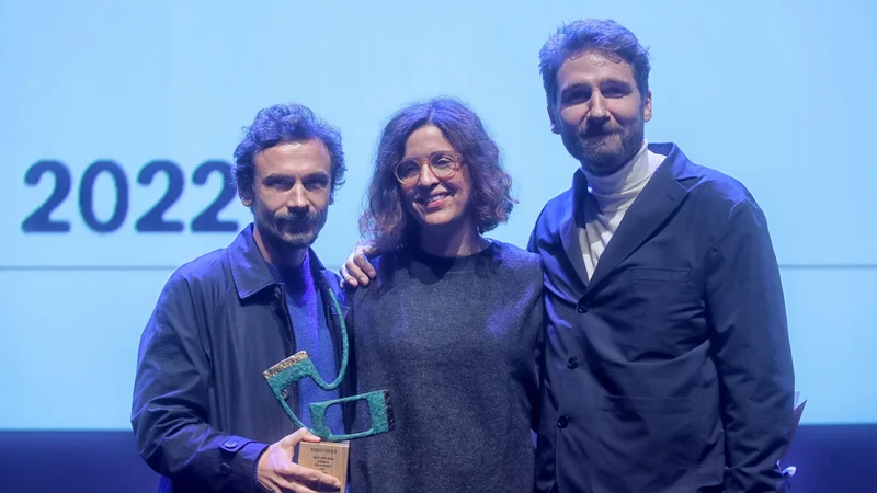 Fotografija: Podelitev nagrad na filmskemu festivalu Liffe. FOTO: Blaž Samec/Delo