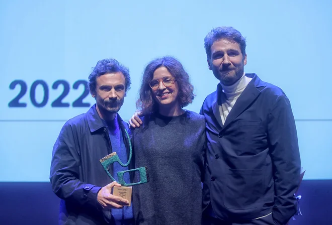 Podelitev nagrad na filmskemu festivalu Liffe. FOTO: Blaž Samec/Delo
