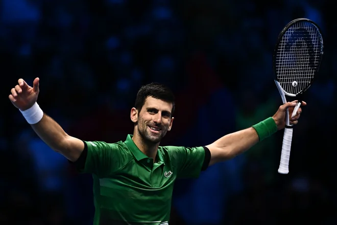 Srbski as Novak Đoković ne popušča pri osvajanju lovorik. FOTO: Marco Bertorello/AFP
