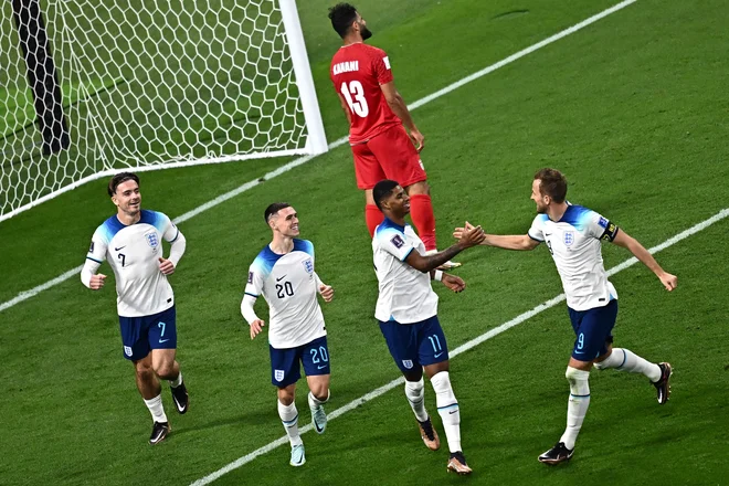 Marcus Rashford je bil še en rezervist z doseženim golom. FOTO: Anne-christine Poujoulat/AFP
