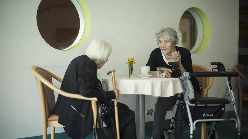 Fotografija: Vse več starostnikov se sooča z vprašanji dostopnosti in dosegljivosti storitev dolgotrajne oskrbe. FOTO: Jure Eržen/Delo
