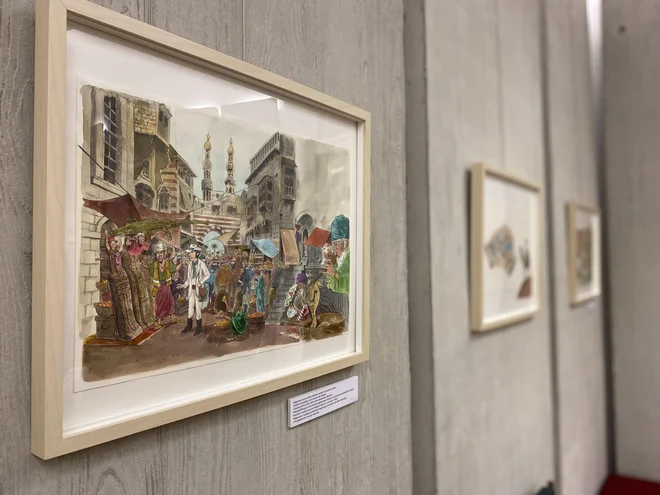 Ob tej priložnosti je v SEM na ogled tudi razstava okoli 20 ilustracij Jureta Engelsbergerja iz slikanice Jure in mumija: zgodbe ljubljanske mumije. FOTO. arhiv SEM
