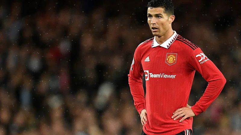 Fotografija: Cristiano Ronaldo med oktobrsko tekmo z Evertonom, ko ga je zaradi aprilskih dogodkov pričakal še posebej »topel« sprejem. FOTO: Oli Scarff/AFP