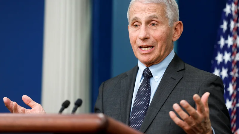 Fotografija: Dr. Anthony Fauci je bil svetovalec vseh predsednikov po Ronaldu Reaganu. FOTO: Jonathan Ernst/Reuters