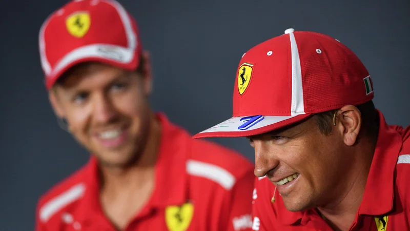 Fotografija: Sebastian Vettel in Kimi Räikkönen sta bila prijatelja tudi zunaj igrišča. FOTO: Andrej Isakovic/AFP