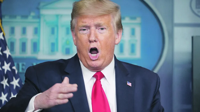 Donaldu Trumpu se zdi največja krivica, da ga preganjajo z vseh strani. Foto Mandel Ngan/AFP