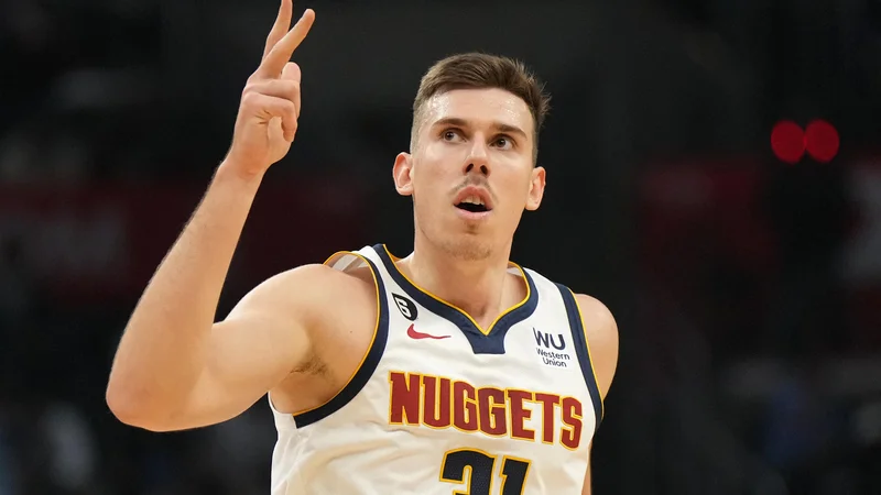 Fotografija: Vlatko Čančar v akciji proti ekipi Los Angeles Clippers. FOTO: Kirby Lee/Usa Today Sports