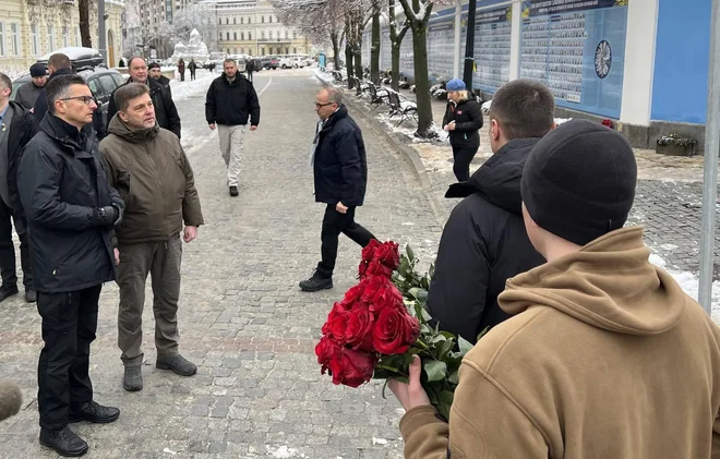 Minister za obrambo Marjan Šarec na obisku v Ukrajini. FOTO: MORS
