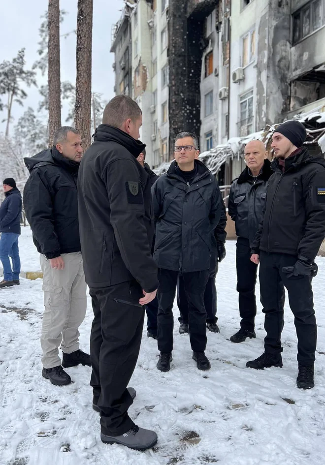 Minister za obrambo Marjan Šarec na obisku v Ukrajini. FOTO: MORS
