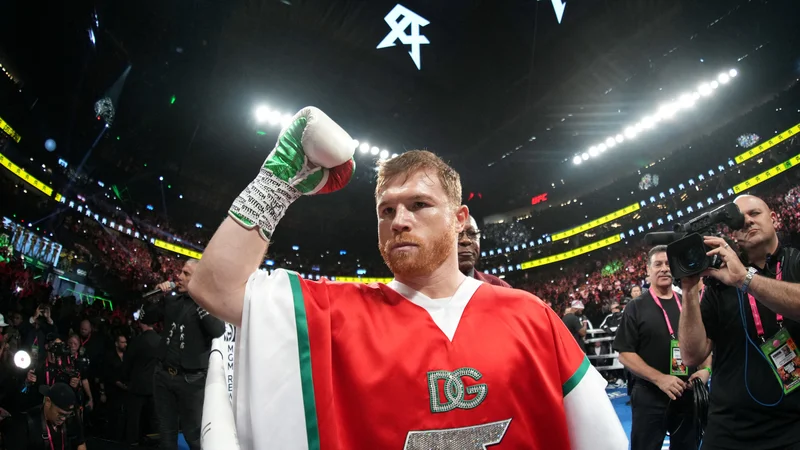 Fotografija: Saul Canelo Alvarez (na fotografiji) je besen na Lionela Messija. FOTO: Joe Camporeale/Usa Today Sports