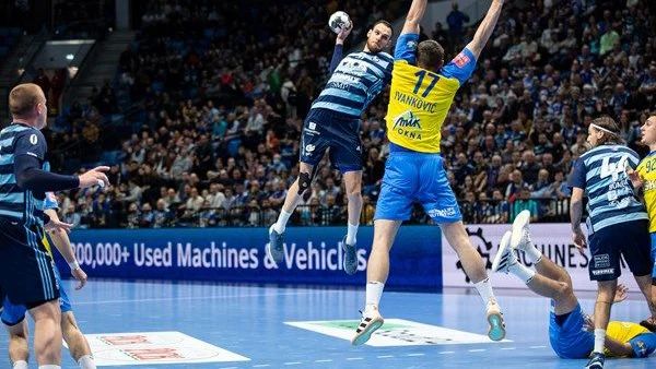 Fotografija: Borut Mačkovšek je pred tednom dosegel en gol za Pick Szeged proti Celju. FOTO: EHF
