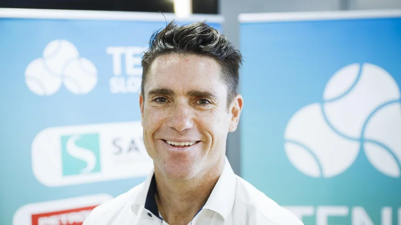 Fotografija: Gregor Krušič je zelo zadovoljen s slovenskim teniškim letom 2022. FOTO: Jože Suhadolnik/Delo