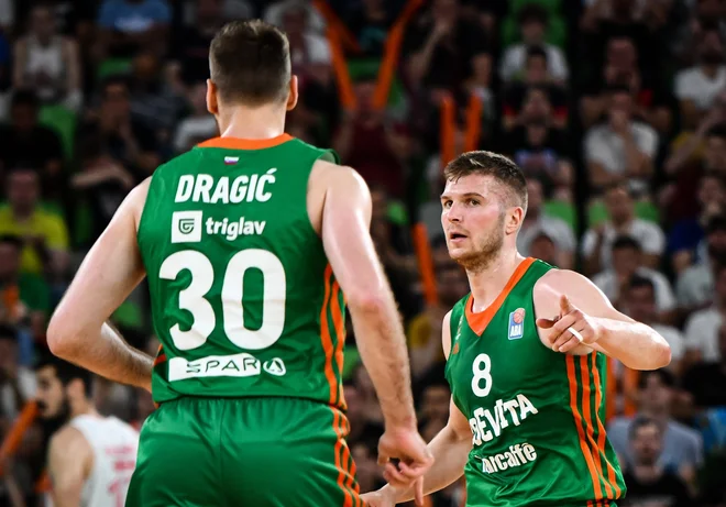 Zoran Dragić in Edo Murić čakata na evropsko zmago od 19. aprila, ko je Cedevita Olimpija izločila Türk Telekom. FOTO: ABA
