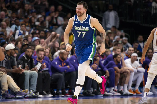 Tisti nasmeh Luke Dončića ... FOTO: Jerome Miron/Usa Today Sports
