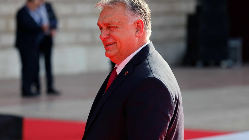 Fotografija: Vlada Viktorja Orbána izsiljuje še pri ugodnih dolgoročnih posojilih Ukrajini za prihodnje leto. Foto Ludovic Marin/Afp
