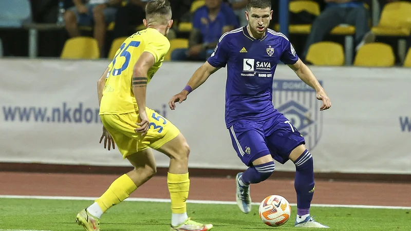 Fotografija: Sedem golov v zadnjih petih tekmah je dosegel najboljši strelec Maribora Žan Vipotnik. FOTO: Jože Suhadolnik/Delo