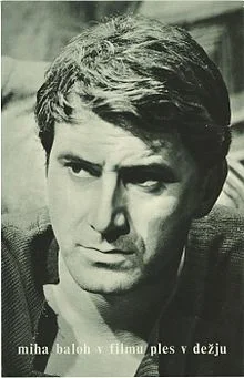 Miha Baloh v Hladnikovem Plesu v dežju, po mnenju filmskih kritikov najboljšem slovenskem filmu. FOTO: Wikipedia

