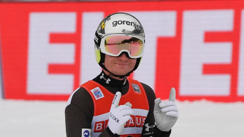 Anže Lanišek se razvija v pravega šampiona. FOTO: Thomas Kienzle/AFP
