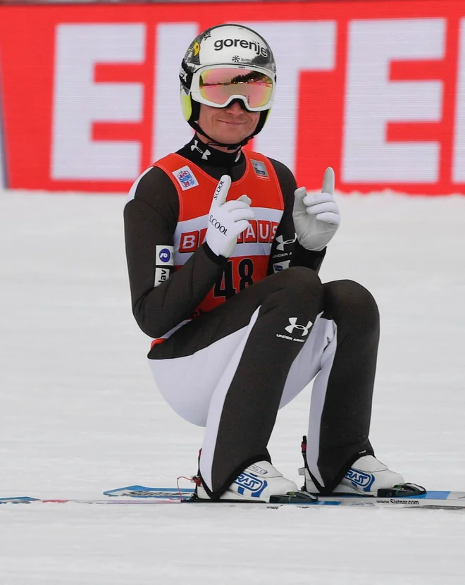 Anže Lanišek se razvija v pravega šampiona. FOTO: Thomas Kienzle/AFP