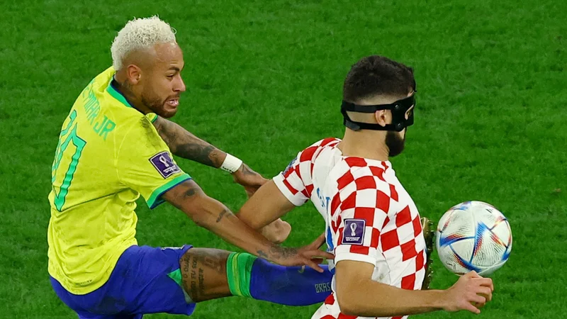 Joško Gvardiol je v žep pospravil tudi Brazilce. FOTO: Lee Smith/ Reuters