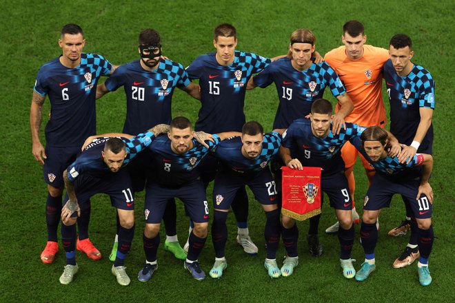 Hrvaška reprezentanca je tretjič v polfinalu svetovnega prvenstva. FOTO: Adrian Dennis/AFP
