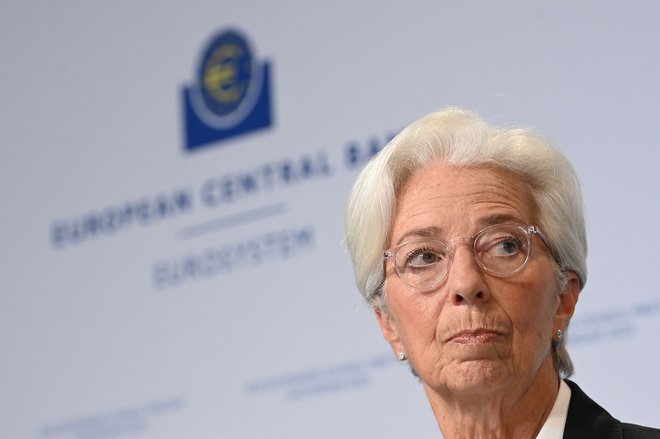 Predsednica ECB Christine Lagarde FOTO: John Thys/AFP
