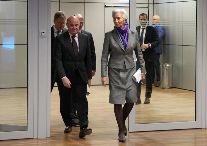 Območje evra se mora pripraviti na znatna povišanja obrestne mere, je minuli teden povedala Christine Lagarde, predsednica ECB. FOTO: Daniel Roland/AFP