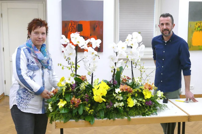 Sabina Šegula in Peter Ribič FOTO: Primož Hieng
