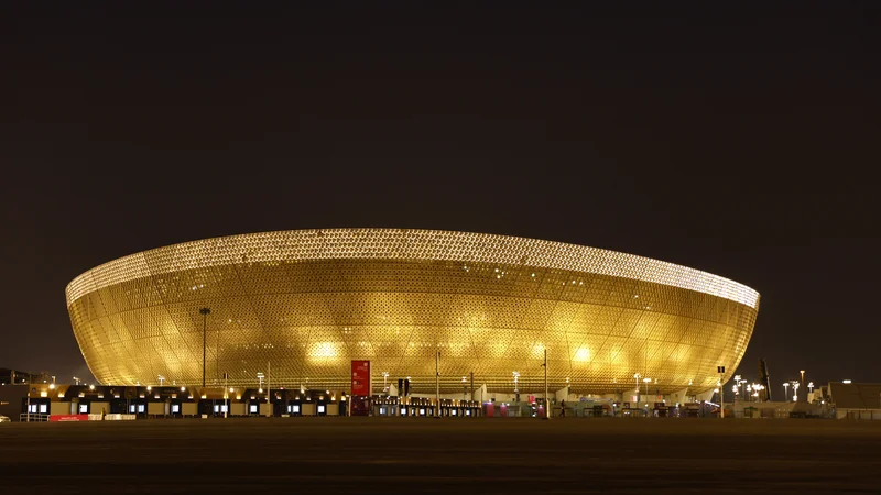 Fotografija: Štadion Lusail je prizorišče finala letošnjega mundiala. FOTO: Suhaib Salem/Reuters