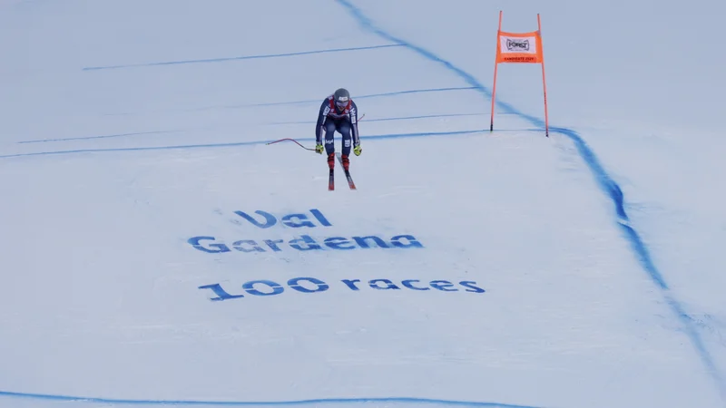 Fotografija: Aleksander Aamodt Kilde je bil najhitrejši v drugem smuku v Val Gardeni. FOTO: Leonhard Föger/Reuters